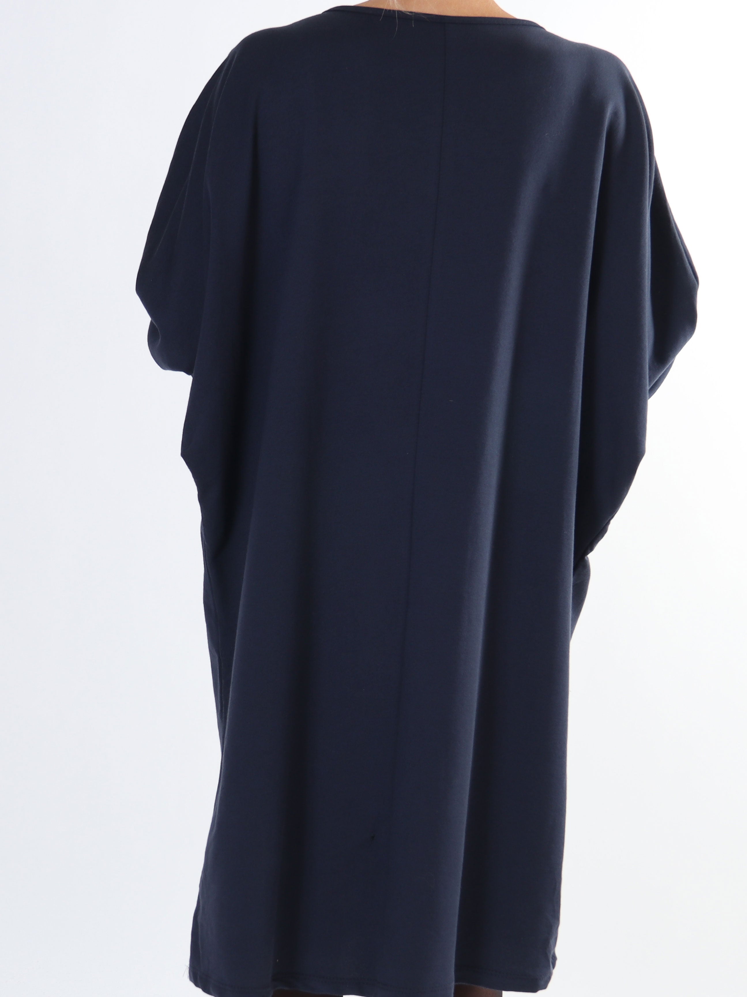 Torino - Plus size joggingkjole med stjerner af pailletter